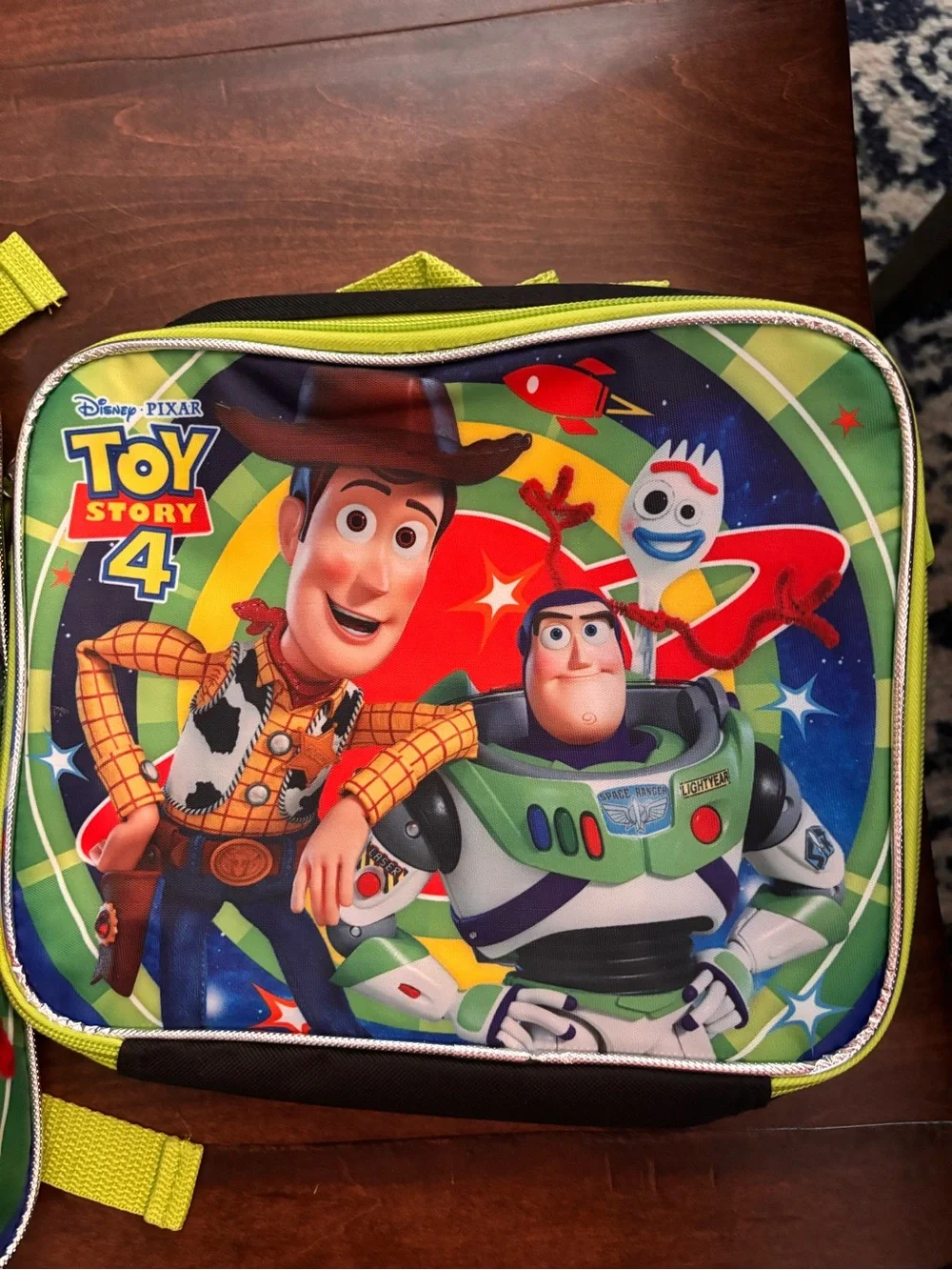 Disney Toy Story 4 Backpack and Lunch Bag Set - Neon Green, Blue, Red